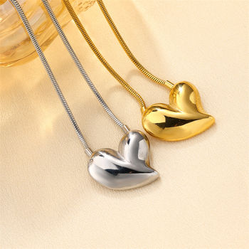 Koios Golden Heart Fine Chain Necklace